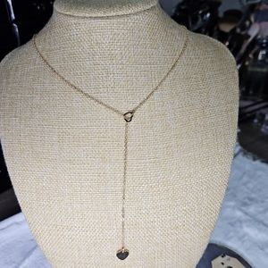 Gold Stainless Steel Floating Heart